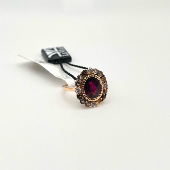 Le Vian Jewelry - Le Vian 14KT Rhodolite Smoky Quartz Diamond Ring